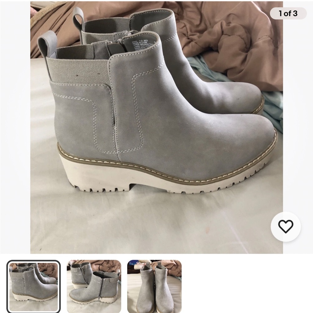 Soma Light Gray Ankle Booties